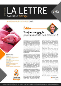 Couverture lettre SE porc N°92