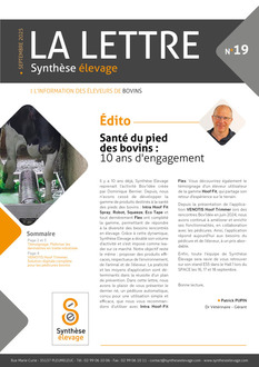 Lettre SE bovin n°19_couverture